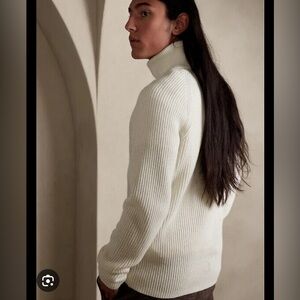 Banana Republic Wool-Blend Vito Half-Zip Sweater XL